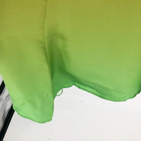 SAMSOE SAMSOE Women's Annah Midi Slip Dress XS Orange Green Ombre Dip Dyed - Picture 15 of 16